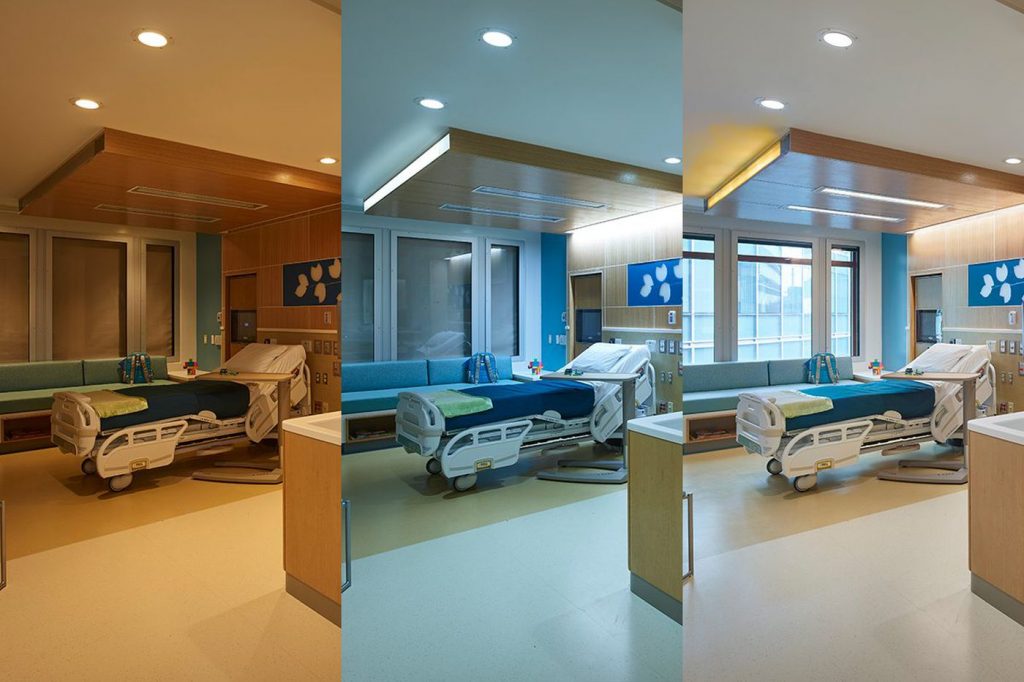 Hospital room lighting