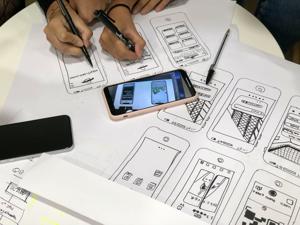 Wireframing and planning out a mobile app