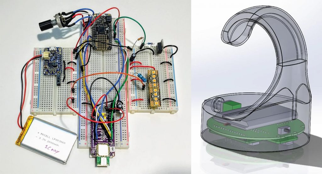 Circalux Proximity Sensing LED Light prototype