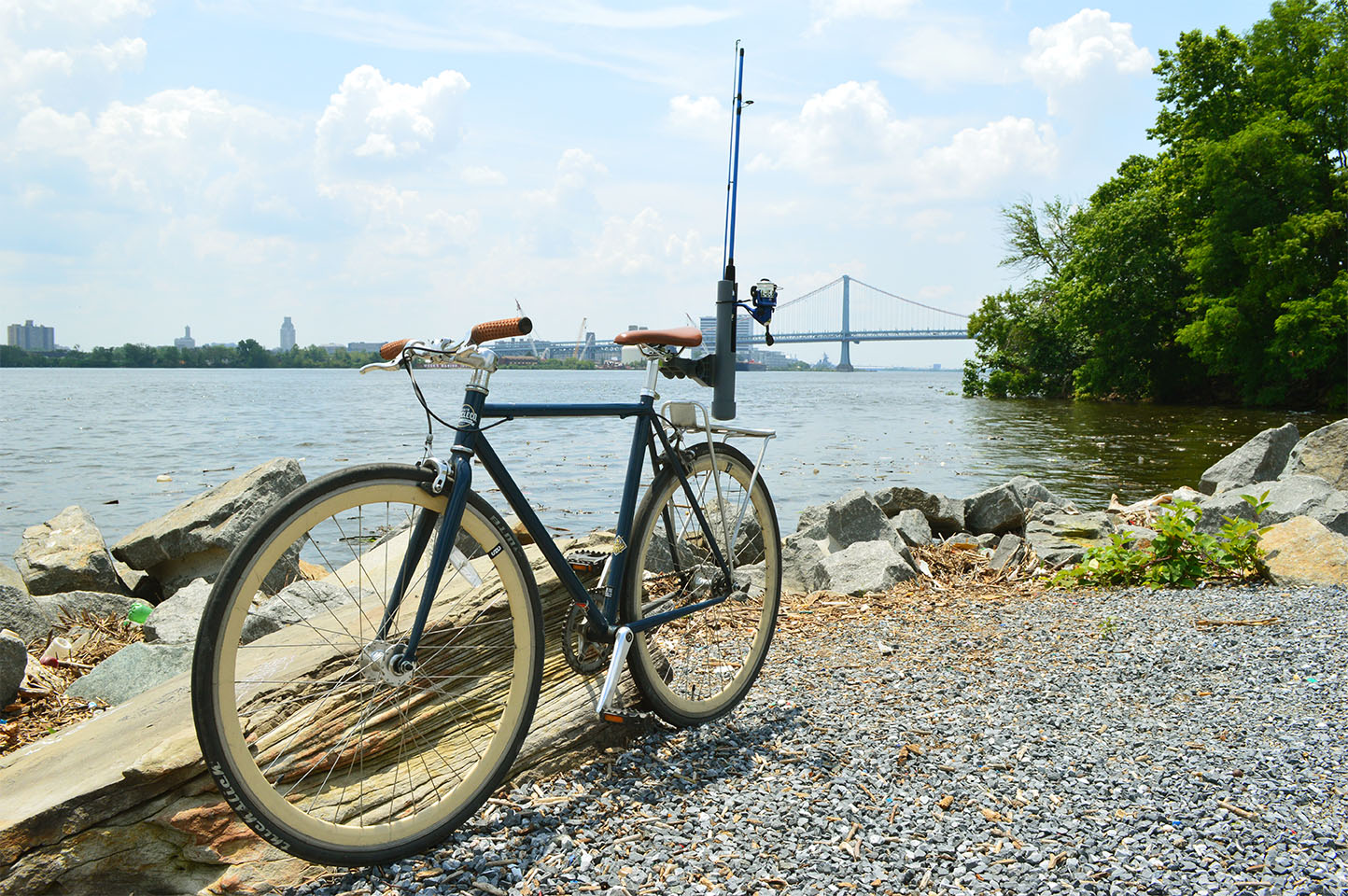 Zippy's Ride and Reel Fishing Pole Holder - Jersey Shore Bike Shop, Zippy's Bikes