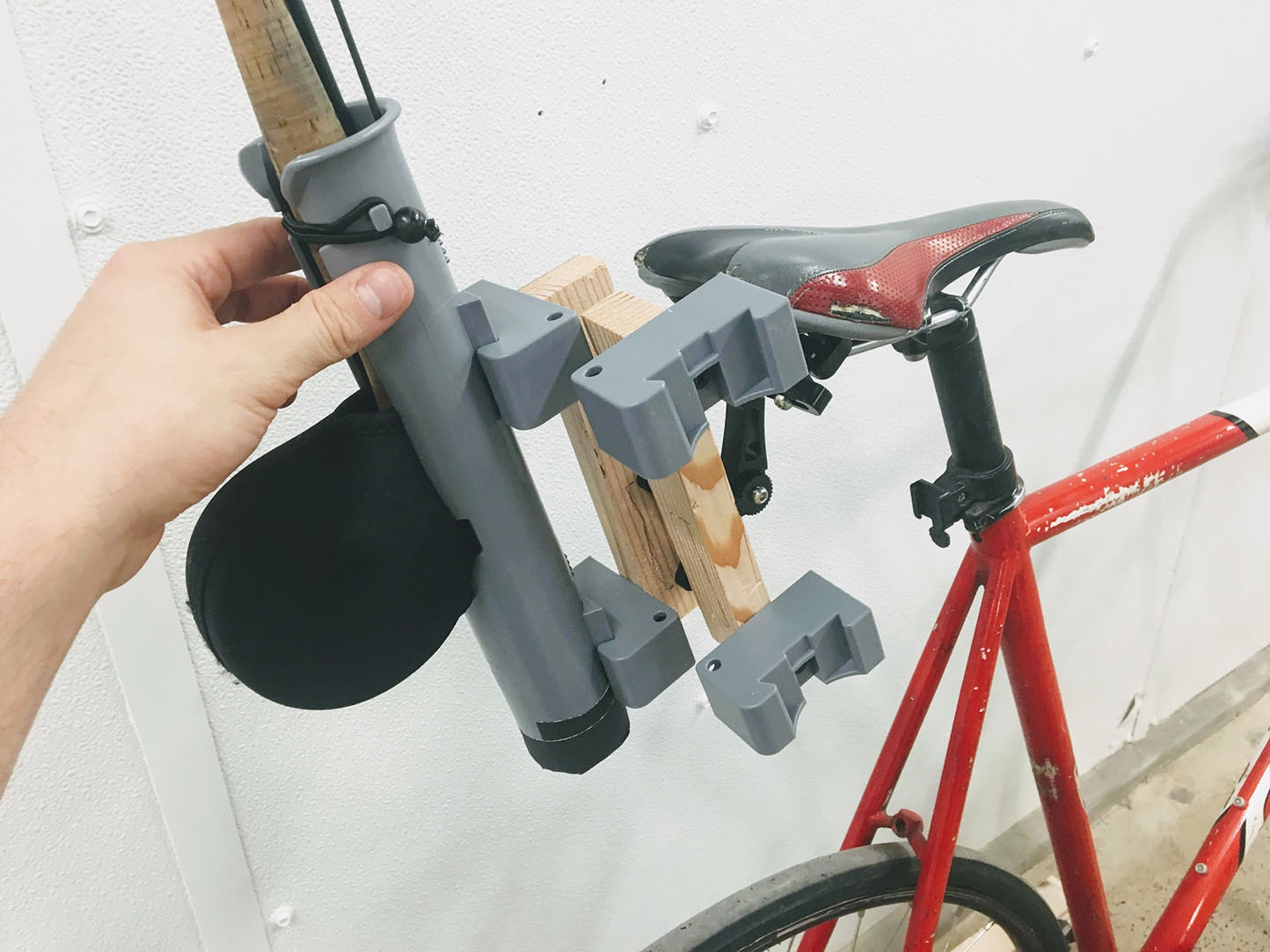 fishing rod bike holder
